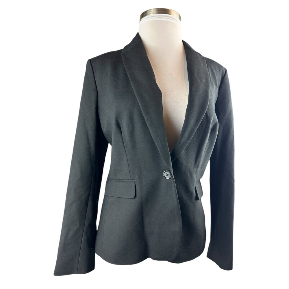 J. Crew Black Ponte Blazer Office Minimalist Women's Plus Size 18 Style J8062 - Picture 13 of 14